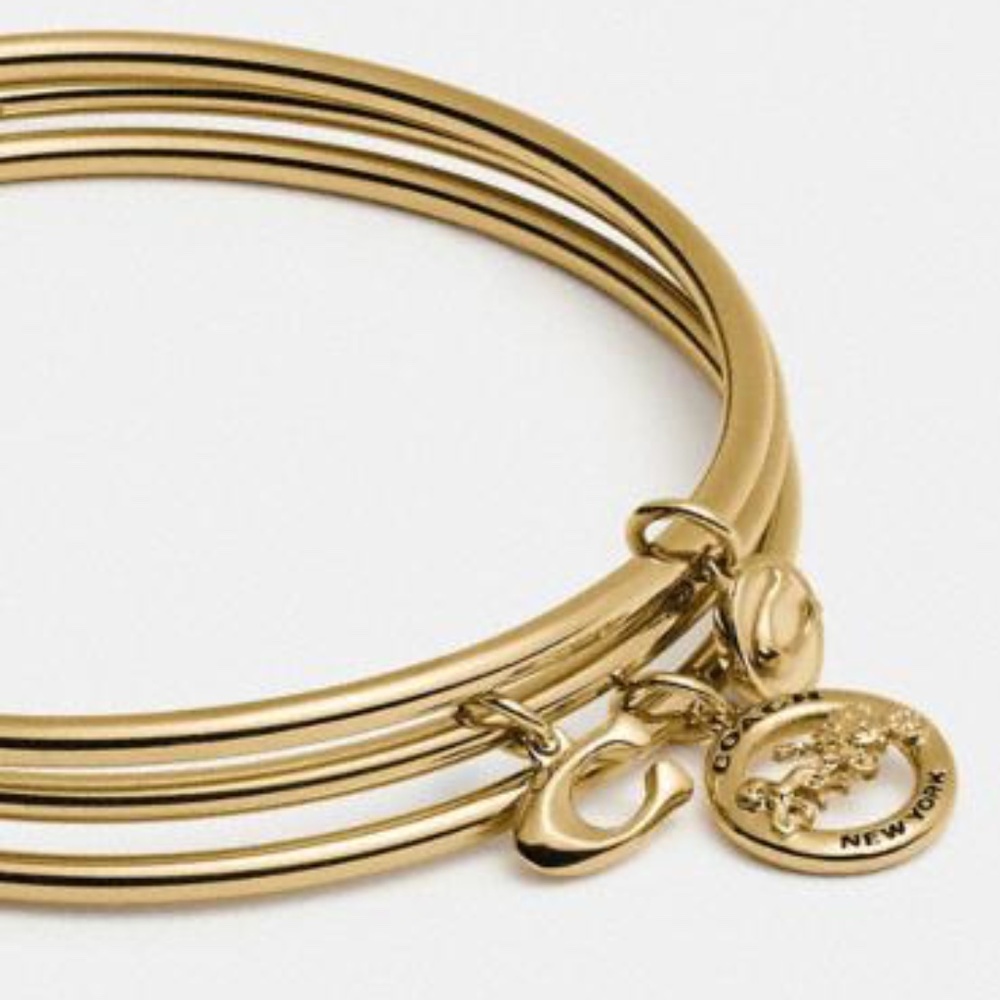 NWT $148 Three (3) Coach horse and carriage individual bangles